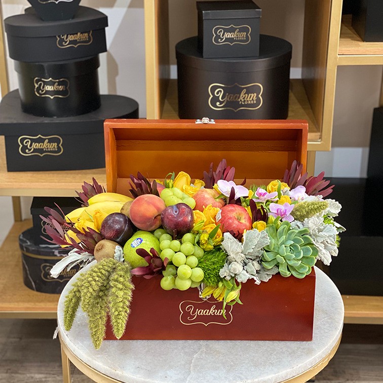 Cofre mediano caoba frutal