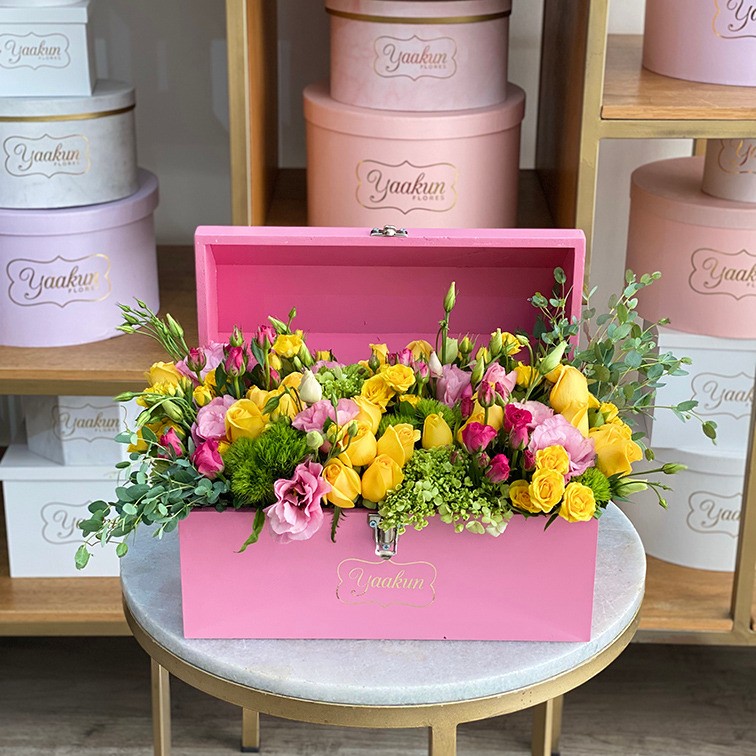Cofre mediano pink felicidad