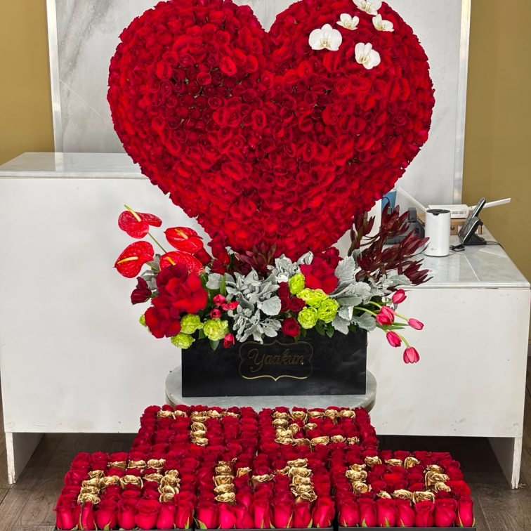 Paquete corazon de 800 te amo